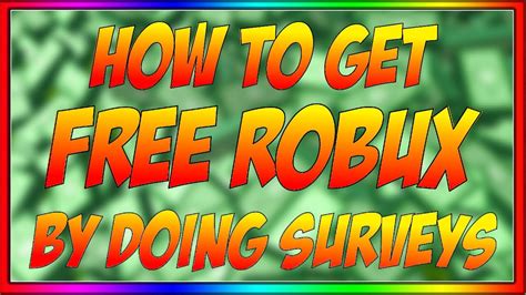 A Guide To Free Robux For Surveys
